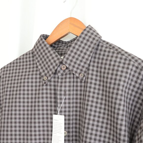 NWT Uniqlo Men's Twill Oversized Shirt Brown Checked Sz M - Picture 6 of 10